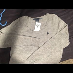 New with Tags Ralph Lauren grey sweater